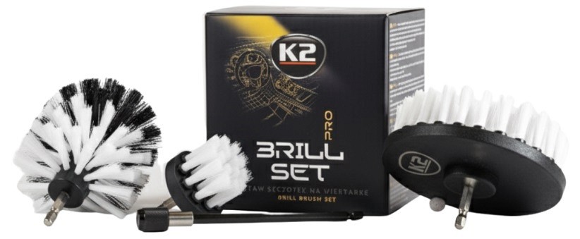 K2 BRILL SET PRO UNIVERSAALNE PUHASTUSHARJADE 4-OS. KOMPL. TRELLI OTSA