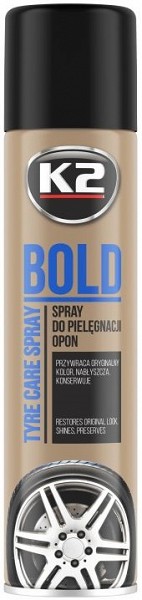 K2 BOLD REHVI HOOLDUS- JA PUHASTUSAINE  /  REHVILÄIGE 600ML / AE