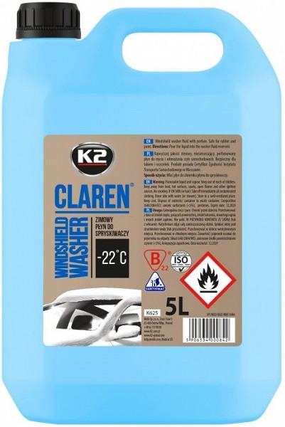 K2 CLAREN -22°C KLAASIPESU NANOOSAKESTEGA 5L (ETANOOL) TALVINE