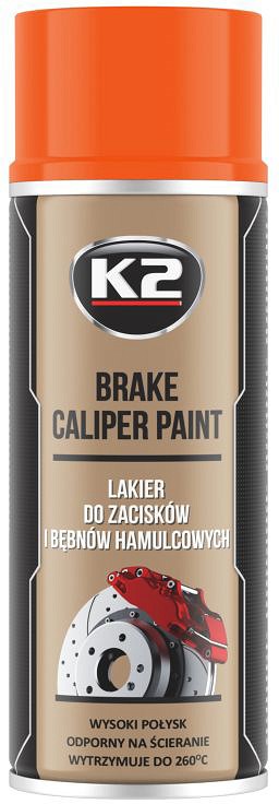 K2 BRAKE CALIPER PAINT +260°C KUUMAKINDEL VÄRV ORANZ 400ML / AE