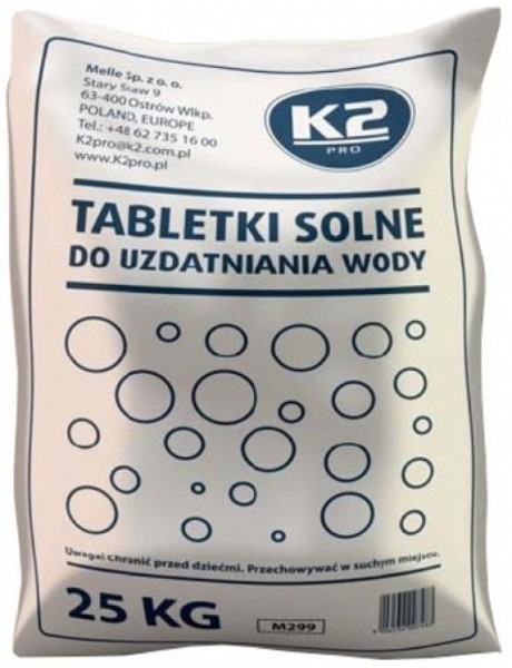 K2 SALT TABS SOOLATABLETID VEEPEHMENDUSSÜSTEEMILE 25KG