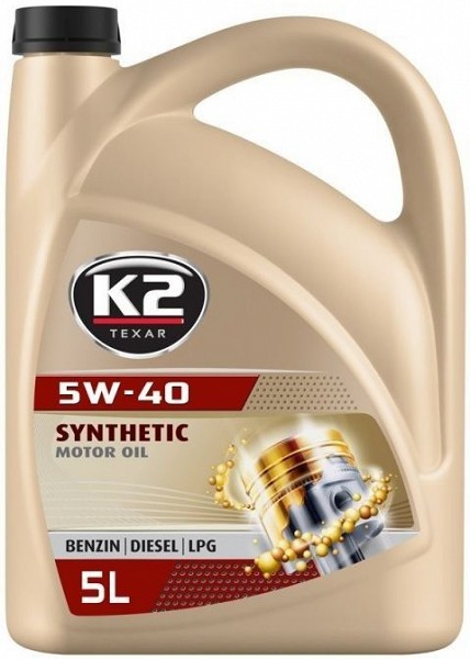 K2 TEXAR 5W40 SYNTHETIC XN A3 / B4 SN / CF 5L (TÄISSÜNT.)