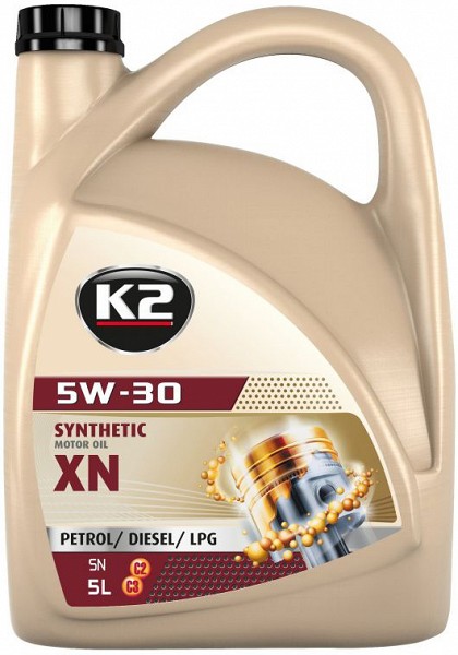 K2 TEXAR 5W30 SYNTHETIC XN SN. C3 / C2-12. MB229.31 5L (TÄISSÜNT.)