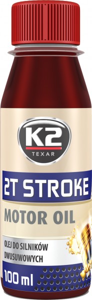 K2 2T STROKE OIL 2T MOOTORIÕLI PUNANE 100ML (POOLSÜNT.)