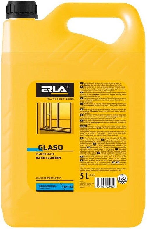 ERLA GLASO KLAASI- JA PEEGLIPUHASTUSVAHEND 5L