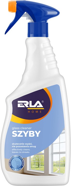 ERLA GLASS CLEANER KLAASI- JA PEEGLIPUHASTUSVAHEND 750ML / PIHUSTI