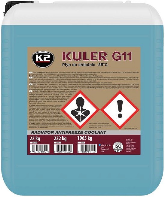 K2 KULER SININE G11 -35°C JAHUTUSVEDELIK VALMIS 20L