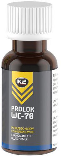 K2 PROLOK WC-70 TSÜANOAKRÜLAATLIIMI KRUNT 20ML