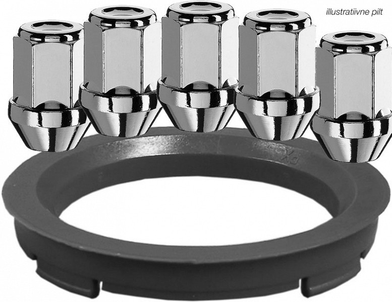 MUTTER M12X1.5 / 34 / 19 5TK. + 70.1-60.1 1TK. AUTEC NR.33