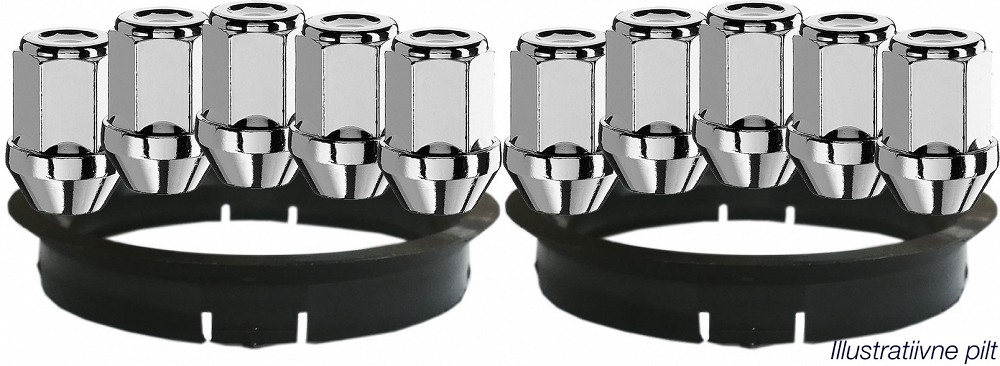 MUTTER M12X1.5 / 34 / 19 (D6) 10TK. + 70.1-64.1 (Z12) 2TK. ALUTEC NR.64