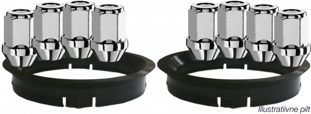 MUTTER M12X1.50 / 34 / 19 (D2) 8 TK + 63.4-56.6 (Z04) 2TK. ALUTEC 9MP072