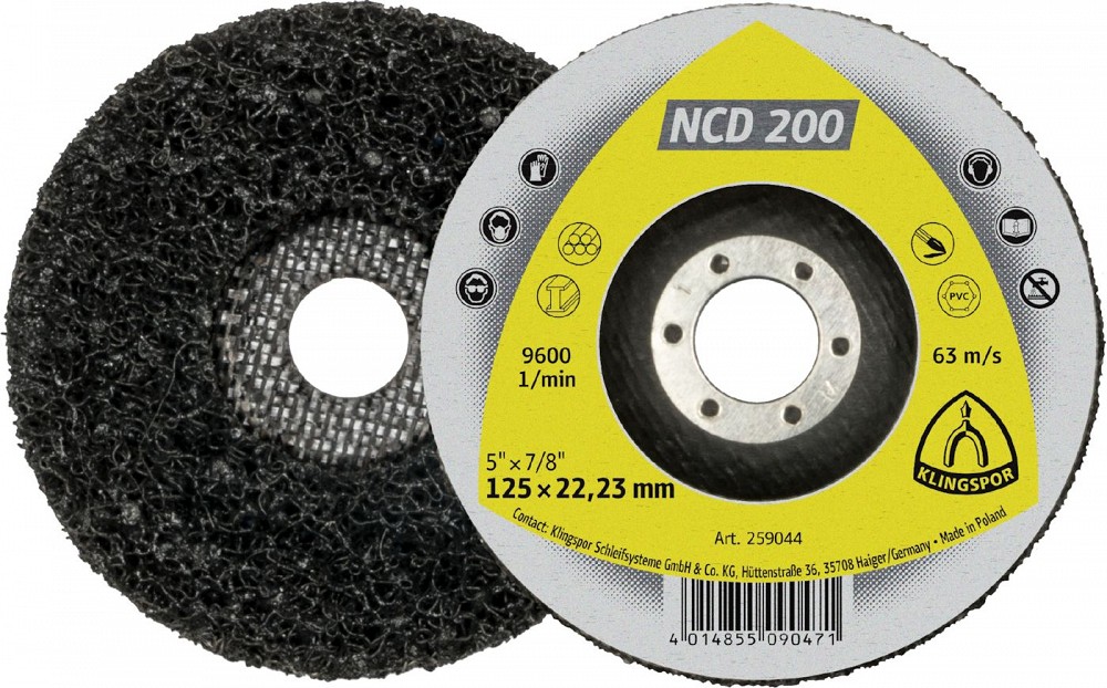 PUHASTUSLIHVKETAS / FIIBERKETAS 125X22.23MM NCD200 KLINGSPOR