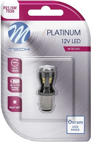 12V / 24V BAY15D LED PIRN 3.3W P21 / 5W CANBUS PLATINUM BLISTER 1TK (OSRAM) M-TECH