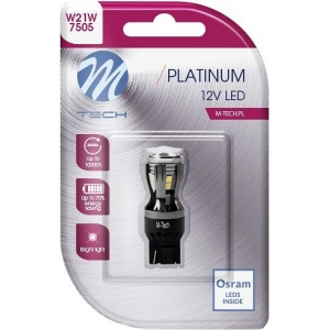 12V / 24V T20 LED PIRN 3.9W W21W CANBUS PLATINUM BLISTER 1TK (OSRAM LED) M-TECH