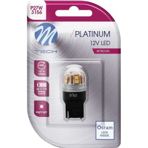12V / 24V P27W LED PIRN 3.9W 3156 CANBUS PLATINUM BLISTER 1TK (OSRAM LED) M-TECH