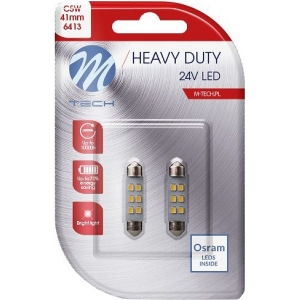 24V SV8.5-8 LED PIRN 0.77W 41MM C5W HEAVY DUTY BLISTER 2TK (OSRAM LED) M-TECH