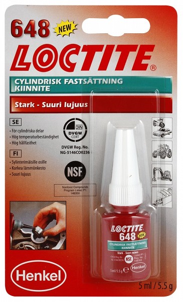LOCTITE 648 KEERMELIIM (HIGH TEMPERATURE) 5ML BLISTER