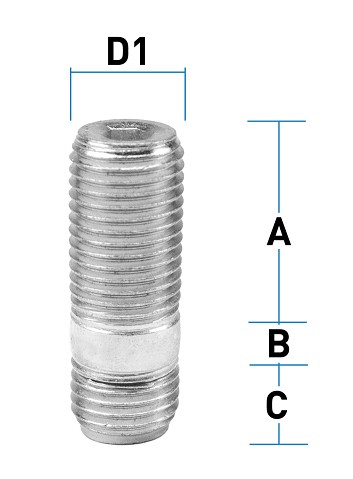 TIKKPOLT TP14X1.5 / 38 (23MM+5MM+10MM) TOPELTKEERMEGA