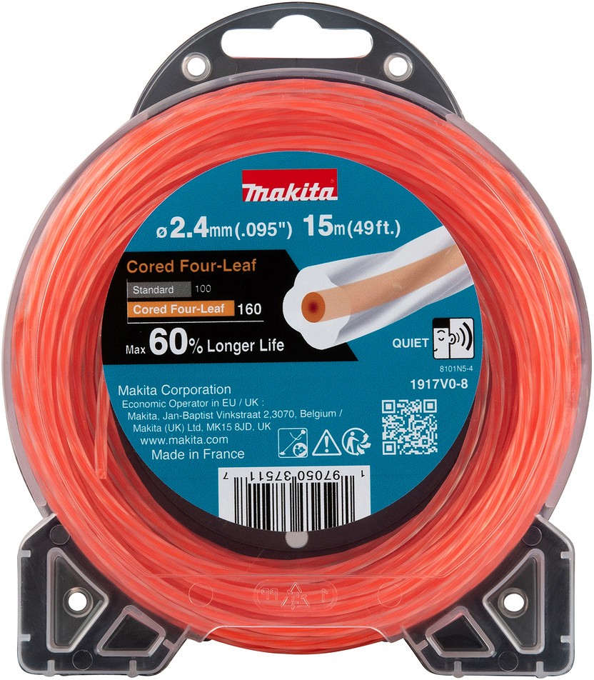TRIMMERIJÕHV 2.4X15M. SÜDAMIKUGA RISTIKHEINAKUJULISE LÕIKEPINNAGA MAKITA