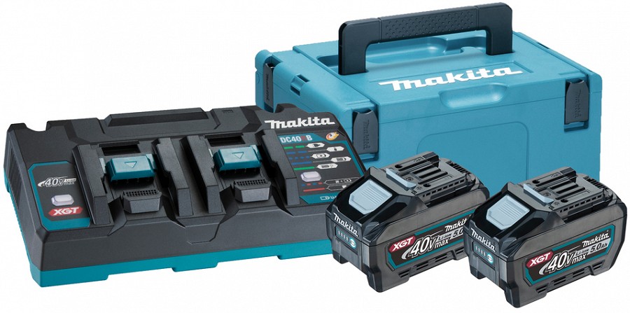 AKU 2TK 5AH JA KIIRLAADIJA KOMPLEKT XGT (2XBL4050F+DC40RB) MAKITA