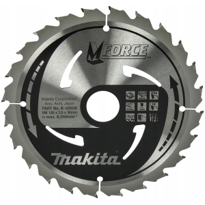 SAEKETAS 185X300X2.0MM 24T 15° RISTI-PIKI. M-FORCE MAKITA