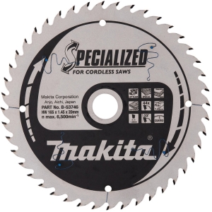 SAEKETAS 165X20X1.45MM 44T 23° (PUIT JA MDF) SPECIALIZED. AKUKETASSAELE MAKITA