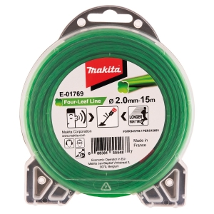 TRIMMERIJÕHV 2.0MM X 15M. RISTIKHEINA KUJULISE LÕIKEPINNAGA MAKITA