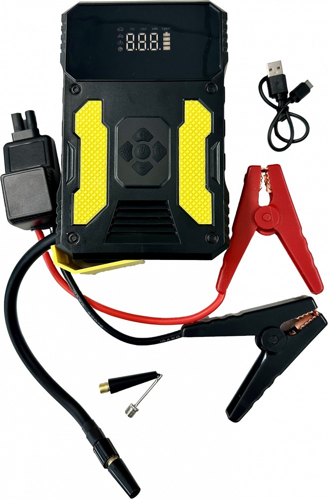 KÄIVITUSABI-AKUPANK-ÕHUPUMP(10BAR) 12V 400A(800A) M+