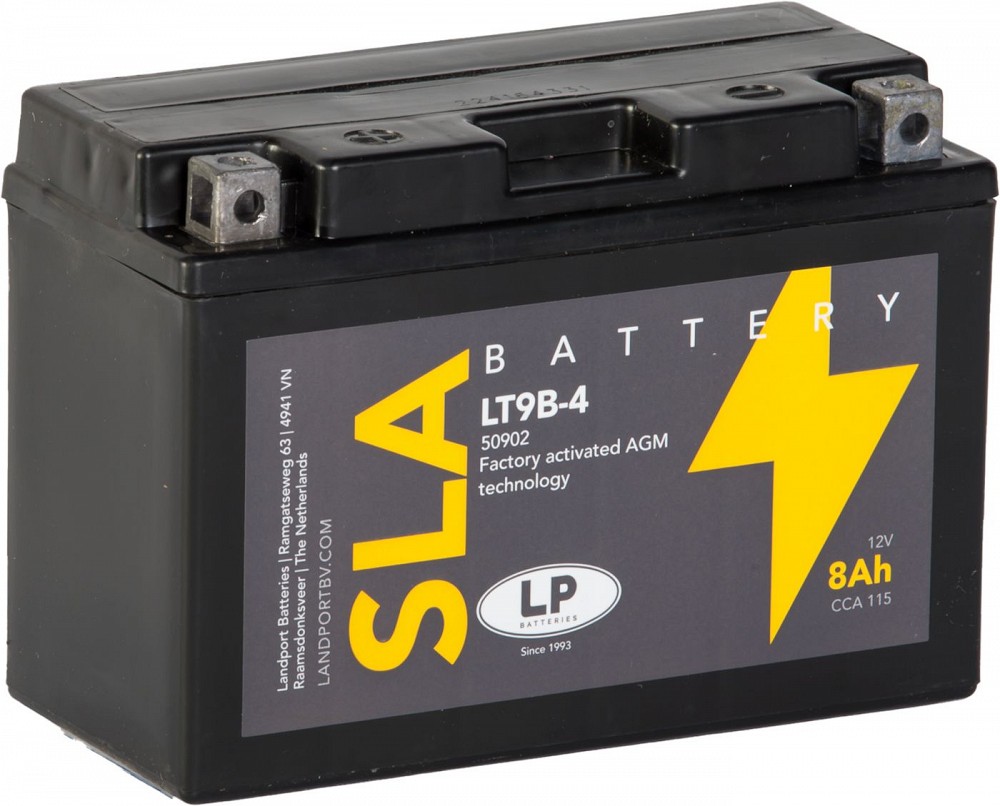 LANDPORT 8AH SLA(AGM) YT9B-BS MOTOAKU 150X70X105MM 115A + / -