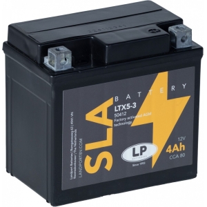 LANDPORT 4AH SLA(AGM) YTX5L-BS MOTOAKU 113X70X105MM 80A - / +