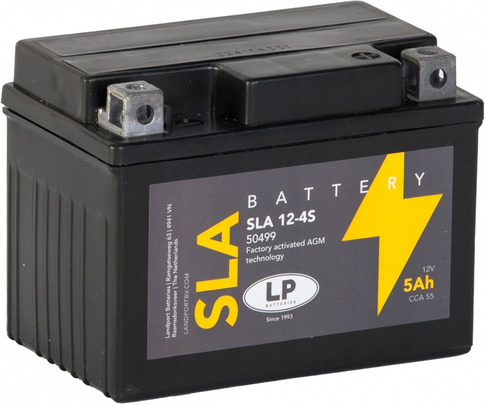 LANDPORT 5AH SLA (AGM) YTX4L-BS MOTOAKU 113X70X85MM 55A - / +
