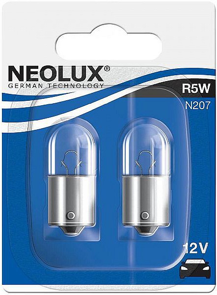 12V BA15S PIRN 5W R5W BLISTER 2TK NEOLUX