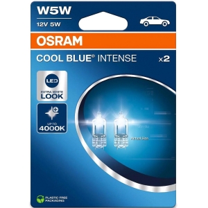 12V T10 PIRN 5W W2.1X9.5D W5W 4000K COOL BLUE INTENSE BLISTER 2TK OSRAM