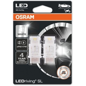 12V W2.5X16Q LED PIRN 1.7W P27 / 7W VALGE 6000K LEDRIVING SL BLISTER 2TK OSRAM