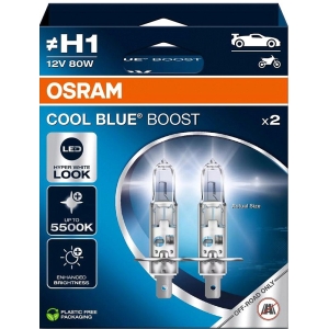 12V H1 PIRN 80W P14.5S 5500K COOL BLUE BOOST 2TK OSRAM