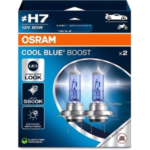 12V H7 PIRN 80W PX26D 5500K COOL BLUE BOOST 2TK OSRAM