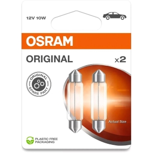 12V SV8.5-8 PIRN 10W 41MM ORIGINAL BLISTER 2TK OSRAM
