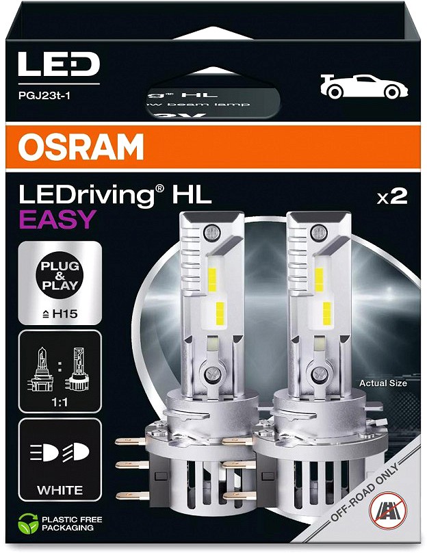 12V H15 LED PIRN 16 / 3W 1250 / 250LM PGJ23T-1 OSRAM