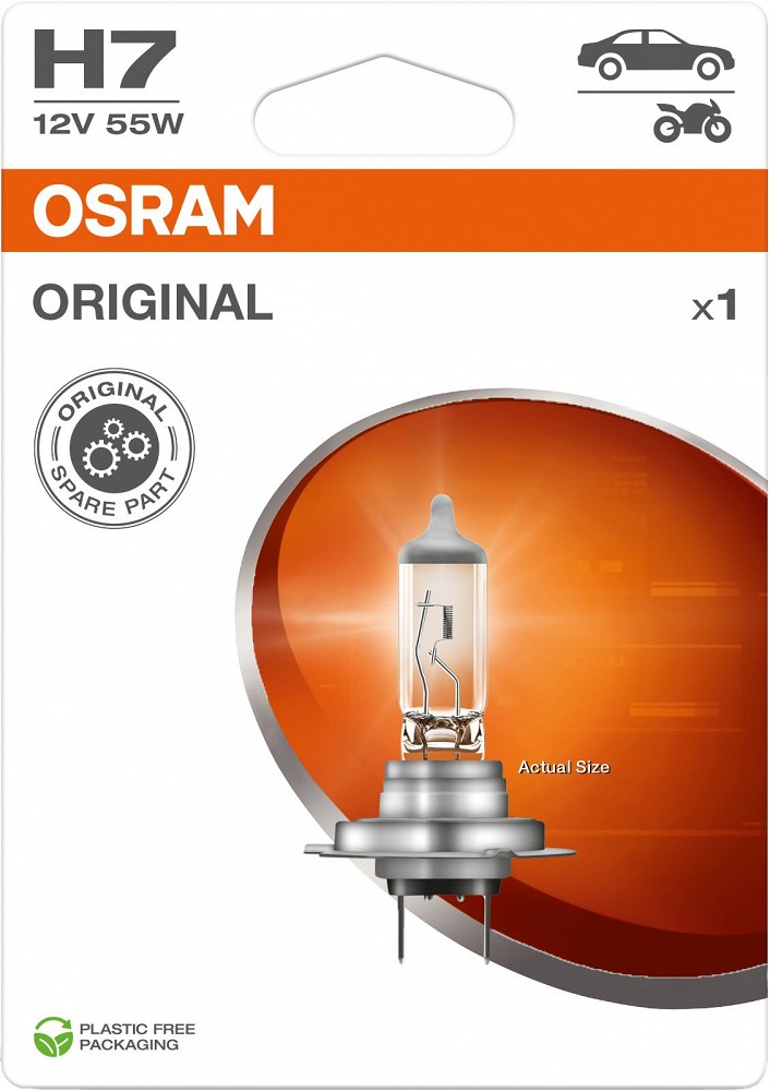 12V H7 PIRN 55W PX26D ORIGINAL BLISTER 1TK OSRAM