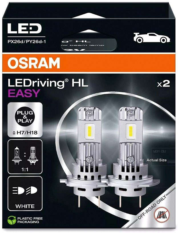 12V H7 / H18 LED PIRN 16W 1400LM OSRAM