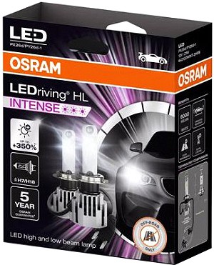 12V H7 / H18 LED PIRN +350% 22W 2000LM 2TK OSRAM