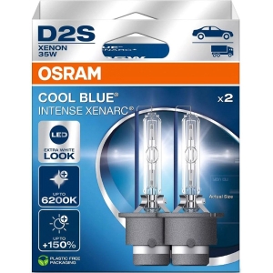 85V D2S XENON PIRN 35W +150% 6200K COOL BLUE INTENSE 2TK OSRAM
