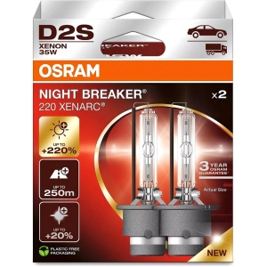 85V D2S XENON PIRN 35W P32D-2 +220% NIGHT BREAKER LASER 2TK OSRAM