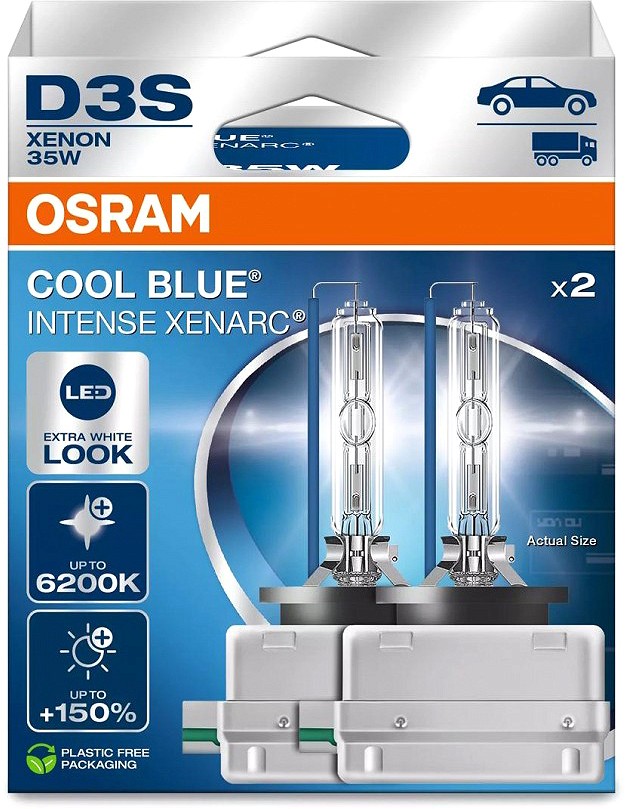 42V D3S XENON PIRN 35W +150% 6200K COOL BLUE INTENSE 2TK OSRAM