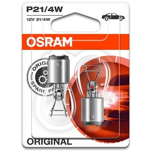 12V BAZ15D PIRN 21 / 4W P21 / 4W ORIGINAL BLISTER 2TK OSRAM
