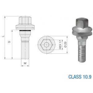 POLT PS12X1.25 / 45 / 17 (P67. CH17) SEIBIGA (PEU. CIT) ISO 10.9. GEOMET
