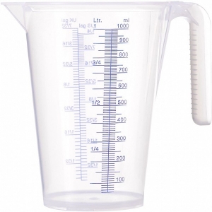 LÄBIPAISTEV MÕÕTEKANN / VALAMISKANN 1L. SKAALAGA. NOKAGA PRESSOL