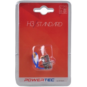 12V H3 PIRN 55W PK22S POWERTEC +30% BLISTER M-TECH