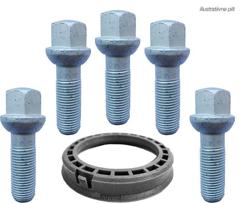 RONAL KIT (SOBITUSRÕNGAS 76.0-66.45 1TK.) + (PK14X1.5 / 27 / 17. R13 KOONUSSEIB. 5TK.)