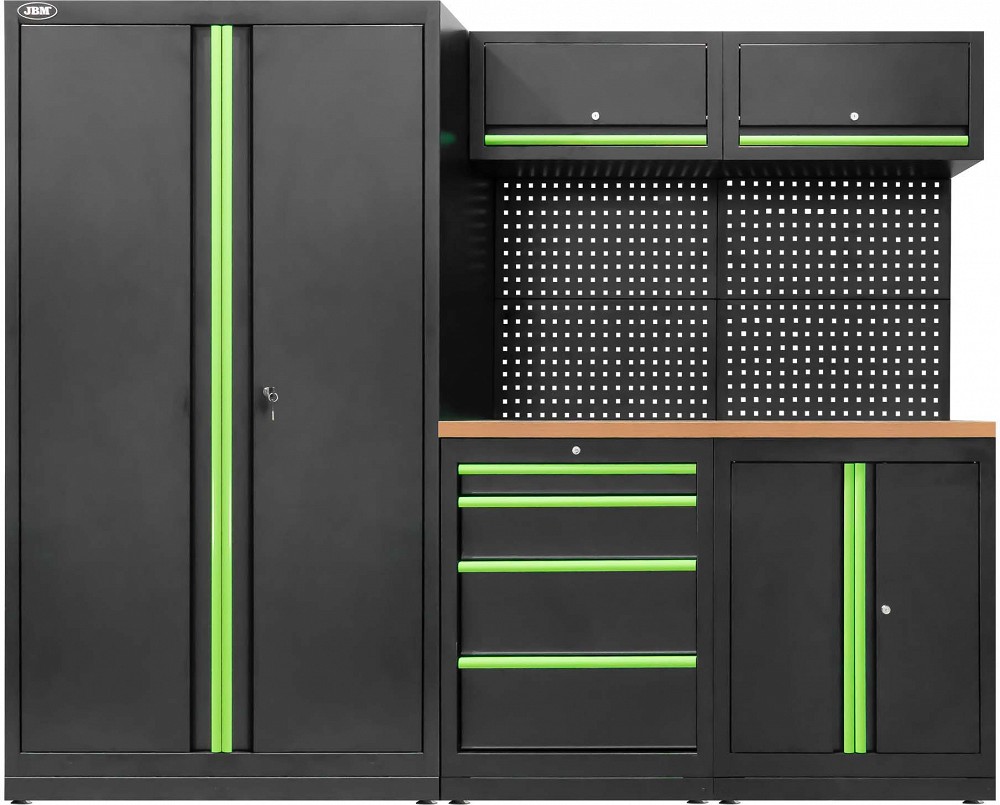 TÖÖKOJA TÖÖKOHA 13-MOODULIT MDF-LAUAGA 2410X620X1950MM JBM*